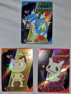 Pokemon Eif Baby 3.0 Elf Chinese Cards SR Gyarados Meowth Mimikyu - Image 1