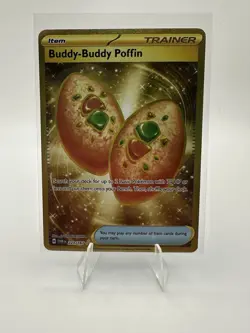 Pokemon Buddy-Buddy Poffin Trainer Item Holo Hyper Rare Sv06 223/167 Card - Image 1