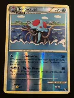 Pokemon Card - Tentacruel Triumphant 50/102 Uncommon Reverse Holo - Image 1