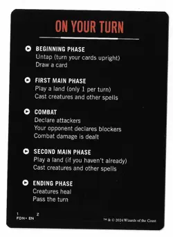 MTG On Your Turn Foundations (FDN) Rules Token Card #1 Unplayed - Image 3