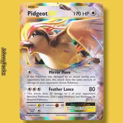Pidgeot EX 64/108 - 2016 Evolutions XY Ultra Rare Holo - Pokemon Card NM - Image 1