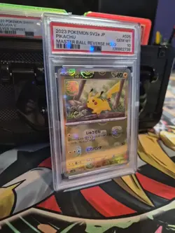 【PSA 10】 Pikachu Master Ball 025/165 Foil C SV2a Pokmon Card 151 Japanese #1572 - Image 1