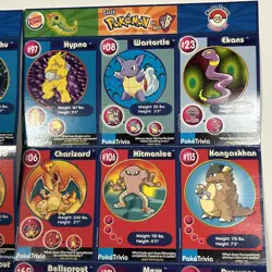 1999 BURGER KING POKEMON MASTER TRAINER CARDS UNCUT SHEETS #8+#10 2- CHARIZARDS! - Image 2