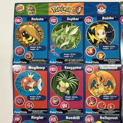 1999 BURGER KING POKEMON MASTER TRAINER CARDS UNCUT SHEETS #8+#10 2- CHARIZARDS! - Image 4