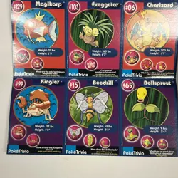 1999 BURGER KING POKEMON MASTER TRAINER CARDS UNCUT SHEETS #8+#10 2- CHARIZARDS! - Image 5