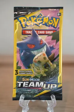 Pokemon TCG Team Up Mini Booster Pack 3 Card Gengar Mimikyu Art Factory Sealed - Image 2