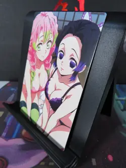 Shinobu & Mitsuri Demon Slayer Custom Art Card Anime Sexy Waifu NM Collectible - Image 2