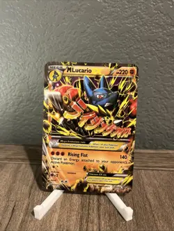 Pokemon TCG M Lucario EX Holo Ultra Rare Card 55/111 Furious Fists - Image 1