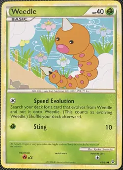 Weedle 69/95 Unleashed Regular - Pokemon Card - Image 1