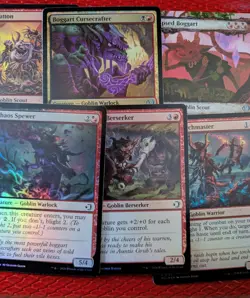 Lorwyn Eclipse Goblin Foil Common/Uncommon Pack 7 Cards - SEE PHOTOS - Image 1