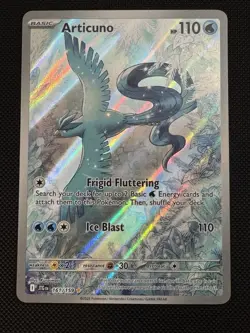 Pokemon TCG Articuno Full Art Illustration Rare Holo Card 161/159 Sv09 2025 - Image 1