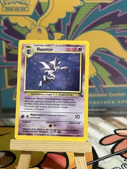 Pokemon Haunter Fossil Holo Rare Unlimited 6/62 50 HP English Card 1999 - Image 1