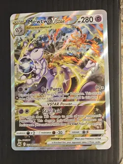 Mewtwo VSTAR GG44/GG70 Ultra Rare Crown Zenith Pokemon Card GG44/GG70 - Image 1