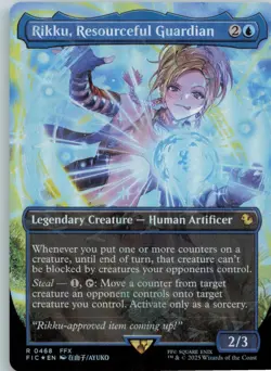 Rikku, Resourceful Guardian Borderless Chocobo Track Foil 468 FINAL FANTASY MTG - Image 1