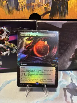 Insatiable Avarice (Extended Art) - Outlaws of Thunder Junction - Foil - NM - Image 1