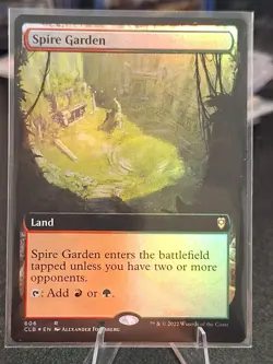 FOIL Spire Garden EXTENDED ART Commander Legends: Battle for Baldur's Gate - Image 1