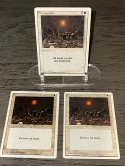 Armageddon 3x Magic the Gathering MTG LP/EX - Image 2