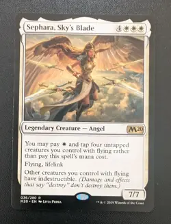 MTG M20 Core Set Rare SEPHARA SKY'S BLADE NM - Image 1