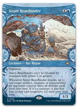 Azure Beastbinder (Showcase) #302 (NM) Bloomburrow BLB Magic MTG - Image 1