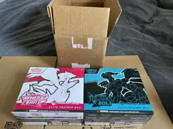 Pokemon TCG - Black Bolt and White Flare Pokemon Center ETB - With PC Box - Image 1