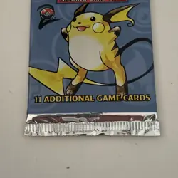 Pokemon Base Set 2 1999 Booster Pack Factory Sealed WOTC Raichu Artwork - Image 2