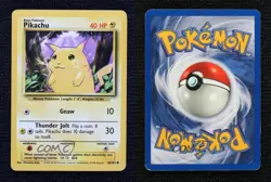 Pikachu Pokemon Base Set #58 1999 - Image 3