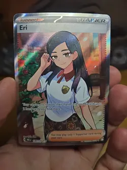 Pokemon TCG Prismatic Evolutions Eri Full Art Trainer Ultra Rare Card 136/131 - Image 1