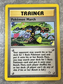 Pokemon March 102/111 Pokemon TCG Trainer Vintage Neo Genesis (Light Play) 7 - Image 1