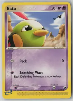 Natu 69/100 Pokemon TCG Sandstorm e-Reader Regular Card 2003 (Near Mint) NM 1 - Image 1