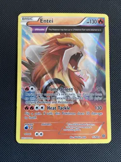 Pokemon TCG Entei Ancient Origins 15/98 Reverse Holo Holo Rare LP - Image 1