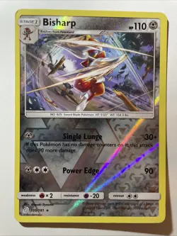 Bisharp Reverse Holo 105/181 SM - Team Up Pokemon - Image 1