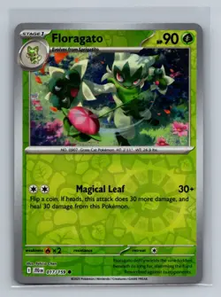 Floragato Reverse Holo Common SV09: Journey Together JTG Grass 017/159 Pokemon C - Image 1