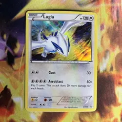 Pokemon Lugia XY156 XY Holo Promo Card 120 HP Basic Gust Aeroblast - Image 1
