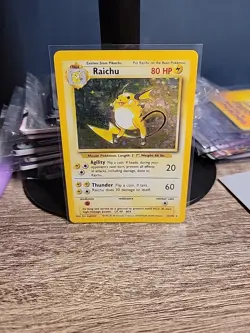 Pokemon TCG Raichu Base Set 14/102 Holo 1999-2000 Pikachu - Image 1