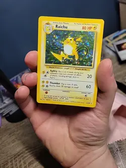 Pokemon TCG Raichu Base Set 14/102 Holo 1999-2000 Pikachu - Image 5