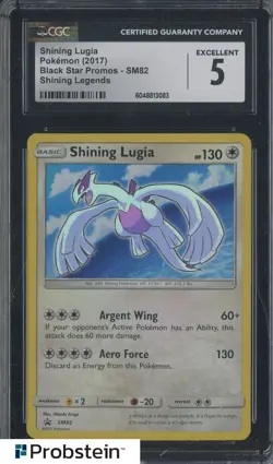 2017 Pokemon Black Star Promos #SM82 Shining Lugia Legends CGC 5 - Image 1