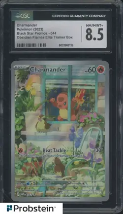2023 Pokemon Obsidian Flames #044 Charmander Elite Trainer Box CGC 8.5 - Image 1