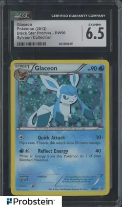 2013 Pokemon Black Star Promos BW90 Glaceon Sylveon Coll CGC 6.5 EX-NM+ - Image 1