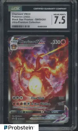 2022 Pokemon Black Star Promos SWSH261 Charizard Vmax UPC CGC 7.5 - Image 1