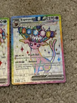 Pokemon TCG - Umbreon ex 176 & Espeon ex 175 Prismatic Evolutions Ultra Rare NM - Image 2