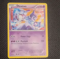 Pokemon Mewtwo 53/113 Legendary Treasures Holo Rare Basic Card 120 HP - Image 1