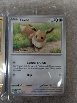 Pikachu 025 & Eevee 133 - Pokemon Together PROMO Stamped . Brand new in packet. - Image 3
