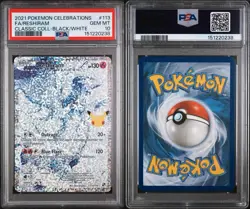 2021 POKEMON CELEBRATIONS CLASSIC COLL #113 FULL ART/RESHIRAM PSA 10 - Image 3