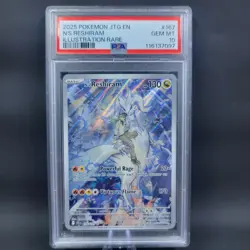 Pokemon TCG PSA 10 N's Reshiram 167/159 Illustration Rare Journey Together - Image 1