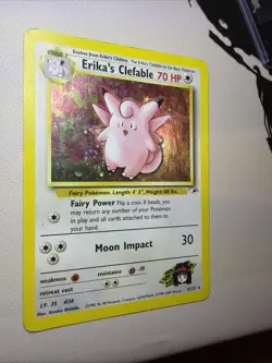 Erika’s Clefable 3/132 Holo Gym Heroes Set Pokemon - Image 4