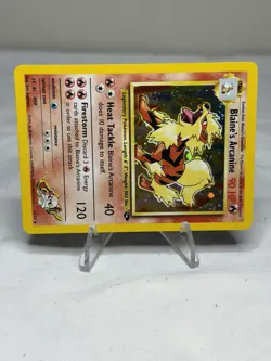 Pokemon TCG Gym Challenge Blaine's Arcanine Holo Rare Card 1/132 - Image 5