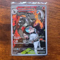 Pokemon Team Rockets Houndoom Illustration Rare Destined Rivals #191/182 NM - Image 1