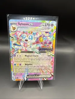 Pokemon TCG Prismatic Evolutions Sylveon ex #041/131 Stamped Promo NM 041/131 - Image 1
