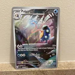 Palpitoad - Illustration Rare Holo SV: Black Bolt 104/086 - Pokemon 2025 - NM - Image 1