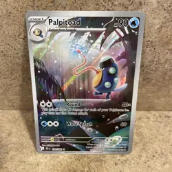 Palpitoad - Illustration Rare Holo SV: Black Bolt 104/086 - Pokemon 2025 - NM - Image 2